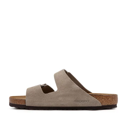 Birkenstock Arizona Soft Footbed Suede (Taupe)