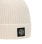 Stone Island Geelong Wool Patch Beanie (Weiß)