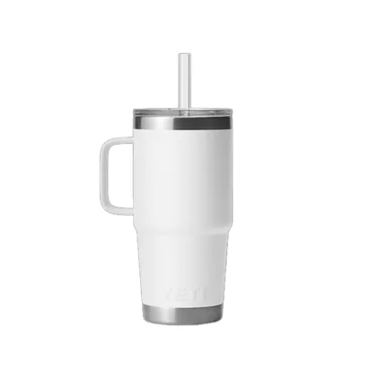 Yeti Rambler 25oz Straw Mug (Weiß)