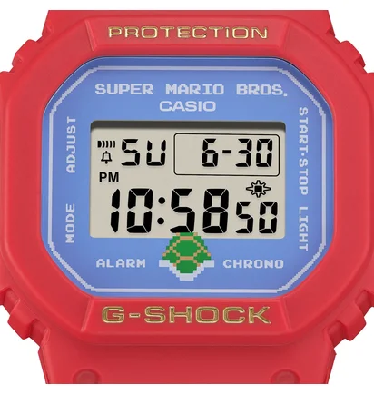 Casio x Super Mario G-Shock DW-5600SMB-4ER (Rot / Multi)