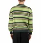 Metalwood Striped Mohair Knit Sweater (Multi)