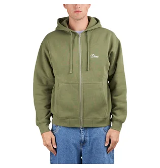Dime Cursive Zip Hoodie (Grün)