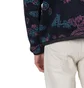 Aries Paisley Half Zip Fleece Hoodie (Schwarz)