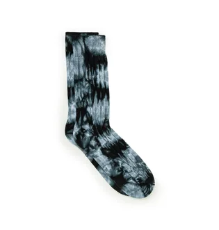 Stüssy Dyed Ribbed Crew Socks (Schwarz / Grau)