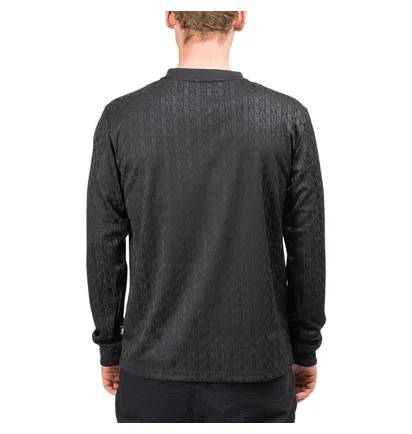 Stüssy Soccer V-Neck Longsleeve (Schwarz)
