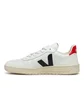 Veja V-10 Leather (Weiß / Schwarz / Rot)