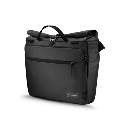 Heimplanet Transit Line Roll Top Messenger Bag (Schwarz)