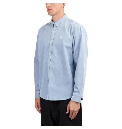 Carhartt WIP L/S Madison Cord Shirt (Blau) – Carhartt WIP text_image_alt 2