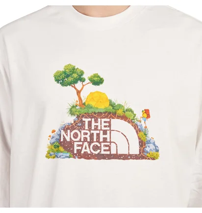 The North Face Heritage LS Graphic Tee (Weiss)