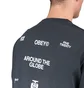 Obey Around the Globe Pigment T-Shirt (Schwarz)
