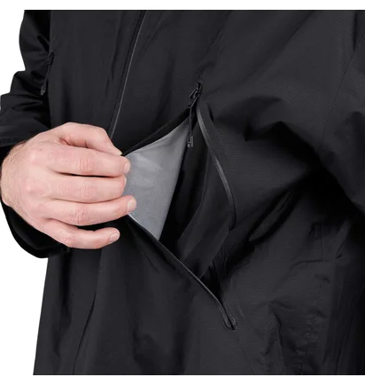 The North Face Packable Rain Parka (Schwarz)