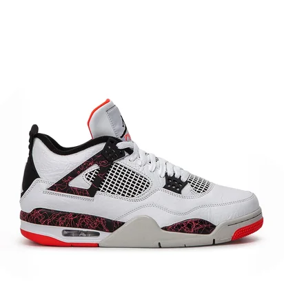 Air Jordan 4 Retro (Weiß / Schwarz)
