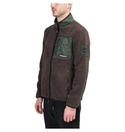 Timberland x Mastermind Fleece Jacket (Dunkelbraun / Grün)