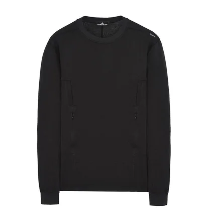 Stone Island Shadow Project Flank Pocket Crewneck (Schwarz)