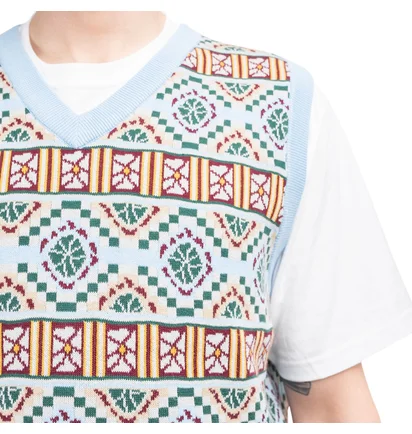 Stüssy Giza Sweater Vest (Blau / Orange)