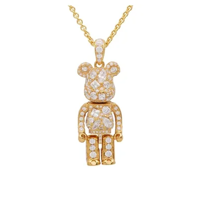 Medicom x Velvet Lounge Stardust Be@rbrick Pendant (Gold)