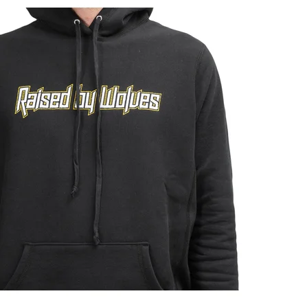 Raised By Wolves Brutalist Hoodie (Schwarz)