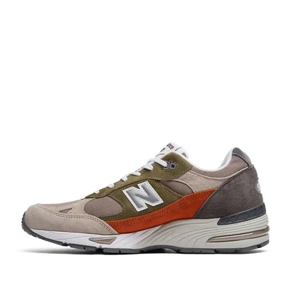 New Balance M991 NGO 'Made in England' (Nude / Grün / Orange)