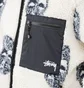 Stüssy Mask Jacquard Sherpa Jacket (Weiß / Schwarz)