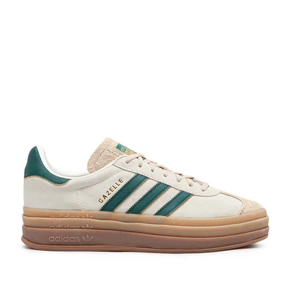 adidas WMNS Gazelle Bold (Beige / Grün / Gum)
