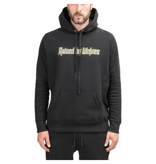 Raised By Wolves Brutalist Hoodie (Schwarz)