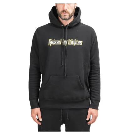 Raised By Wolves Brutalist Hoodie (Schwarz)