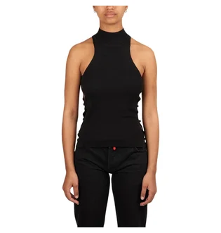 032c Unbutton Knit Tank (Schwarz)