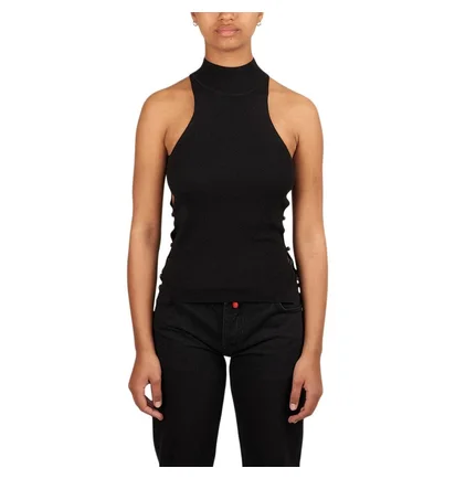 032c Unbutton Knit Tank (Schwarz)