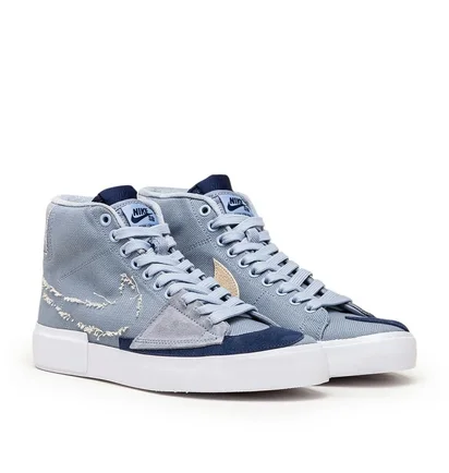 Nike SB Zoom Blazer Mid Edge (Blaugrau / Navy / Beige)