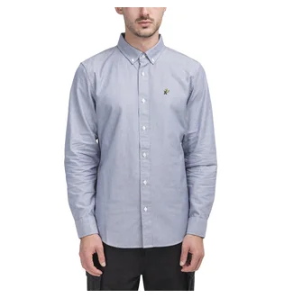 Aimé Leon Dore A-Wing Patch Oxford Shirt (Blau)