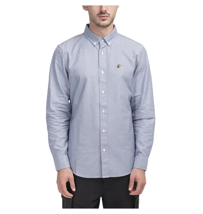 Aimé Leon Dore A-Wing Patch Oxford Shirt (Blau)