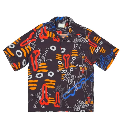 Aries Dude Hawaiian Shirt (Schwarz)