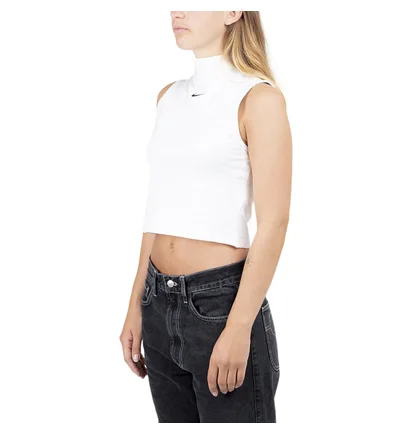 Nike Sportswear WMNS Essentials Mock Top (Weiß / Schwarz)