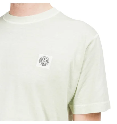 Stone Island Fissato Treatment T-Shirt (Blassgrün)