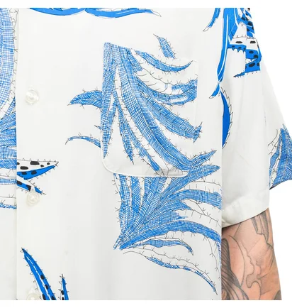 Stüssy Cactus Rayon Shirt (Weiß)