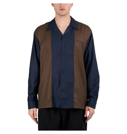 Carhartt WIP L/S Delaney Shirt (Braun / Blau)