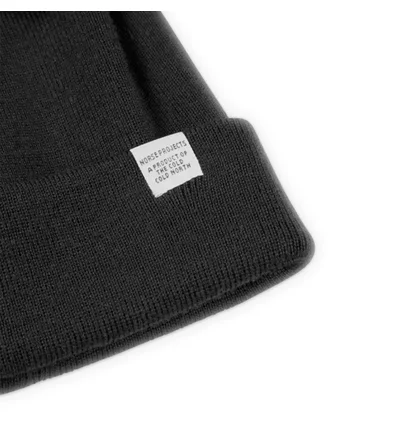 Norse Projects Top Beanie (Schwarz)