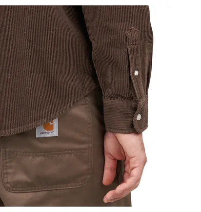 Carhartt WIP Longsleeve Madison Cord Shirt (Braun)