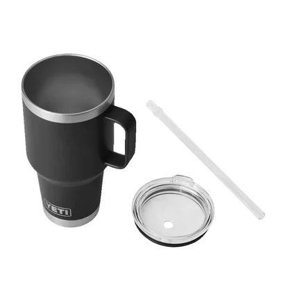 Yeti Rambler 35oz Straw Mug (Schwarz)