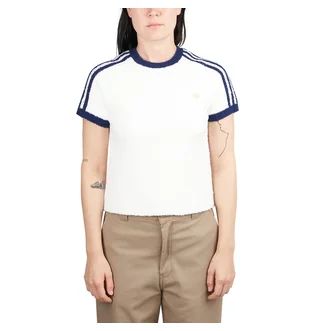 adidas Knit T-Shirt (Weiß / Blau) – adidas