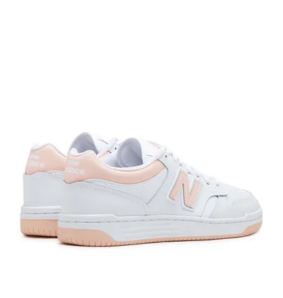 New Balance BB480LPH (Weiß / Rosa)