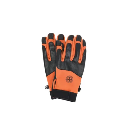 Stone Island Soft Shell-R Gloves (Orange / Schwarz)