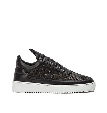 Filling Pieces Low Top Ripple Woven (Schwarz)
