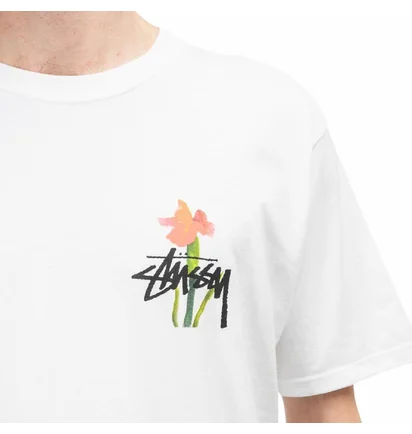 Stüssy Water Flowers T-Shirt (Weiß)