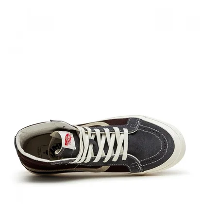 Vans Vault UA OG Sk8-Hi LX (Blaugrau / Dunkelbraun)