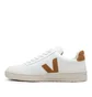 Veja V-12 Leather (Weiß / Braun)