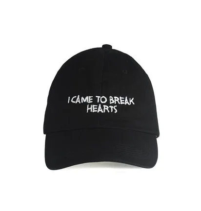 NASASEASONS Cap 'I Came To Break Hearts' (Schwarz / Weiß)