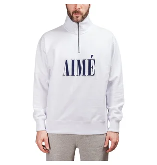 Aimé Leon Dore Quarter Zip Pullover (Weiß)