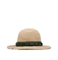 Club Stubborn Military Straw Hat (Beige)
