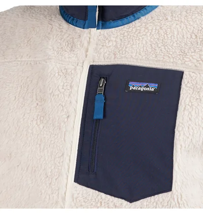 Patagonia Classic Retro-X Fleece Vest (Beige / Blau)